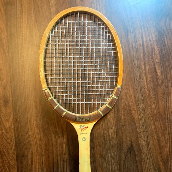 Wilson Vintage Butch Buchholz Signature Wood Tennis Racket With Frame. - Picture 9 of 12